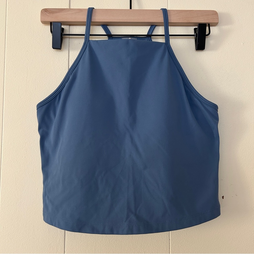 CALIA by Carrie Underwood Athletic Blue Crop Top Size Medium